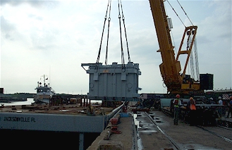 Allyn moves power facility transformer