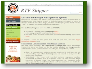 Real Time Freight Website